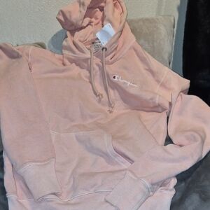 Champion Women's Pink peach Hoodie nwt xs